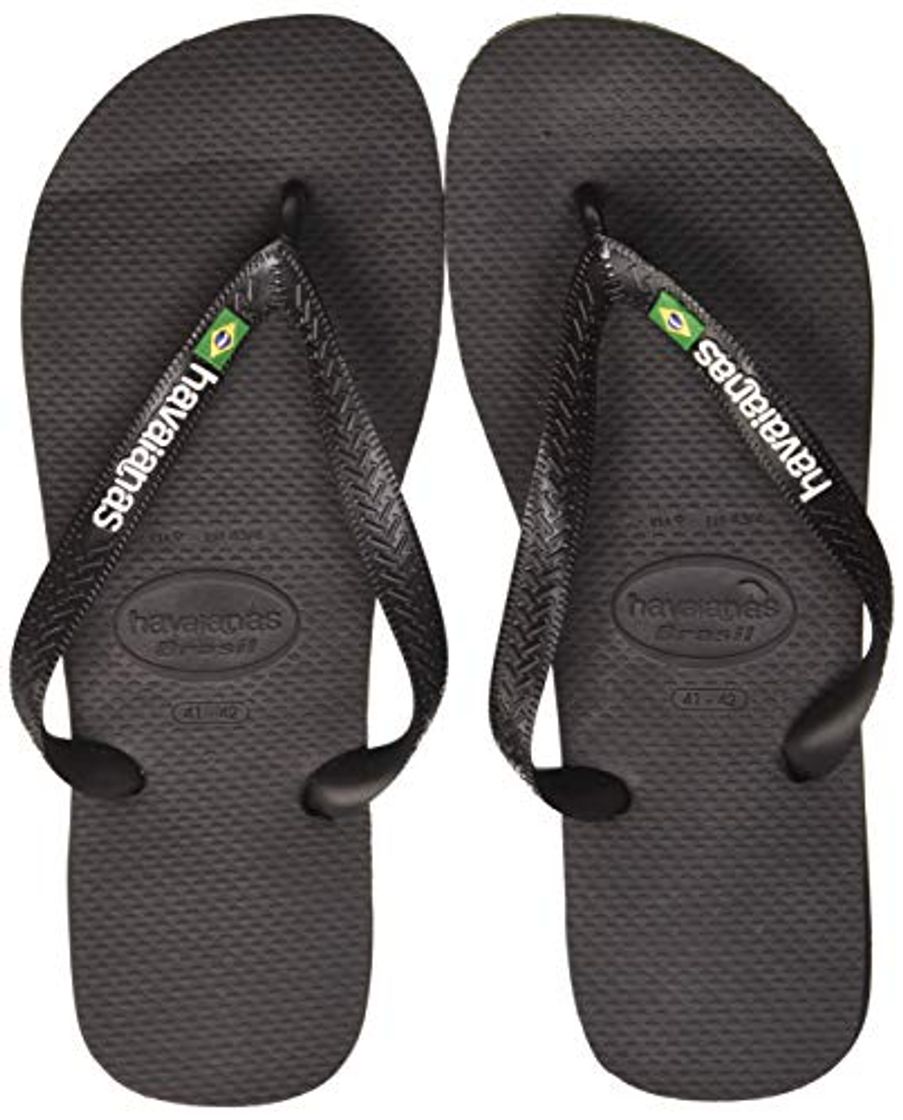 Producto Havaianas Brasil Logo, Chanclas Unisex Adulto, Negro