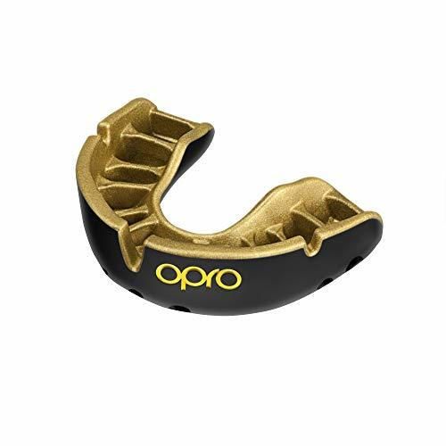 OPRO Protector Bucal Self-Fit Gold - Protector bucal - para Rugby, Hockey,