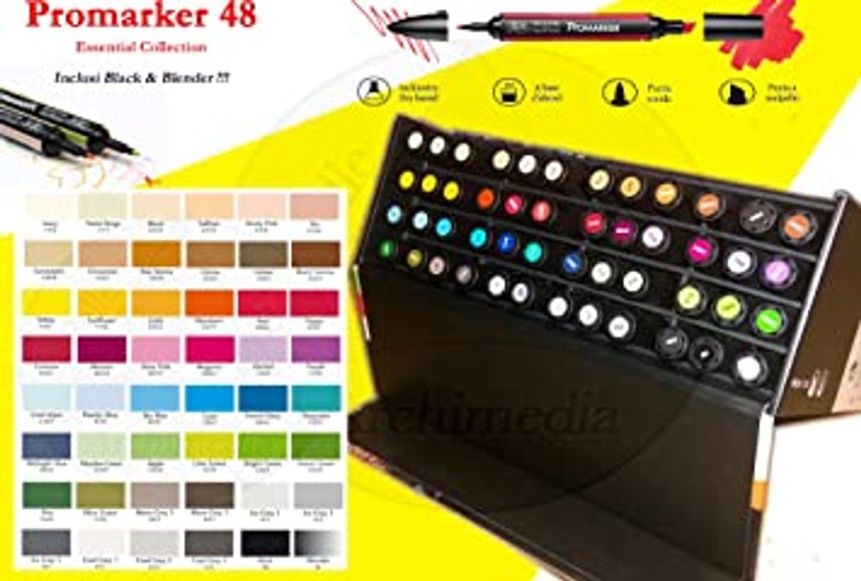 Social Winsor & Newton - Promarker - Set de 48 rotuladores