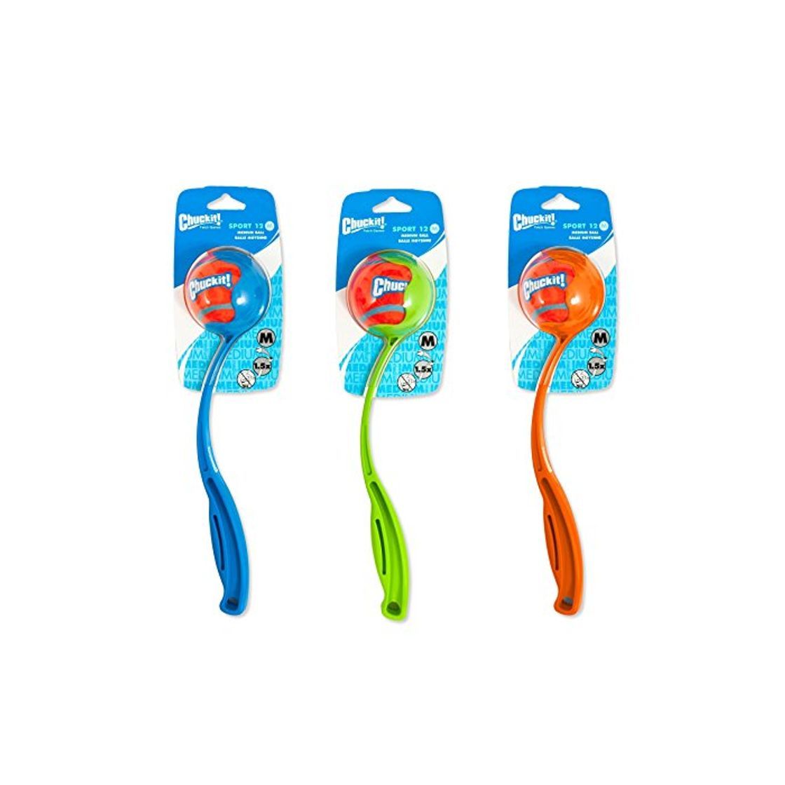 Social Chuckit! 06300 12 Lanzador de Pelotas para Perros