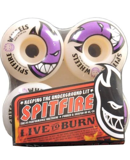 Spitfire Bighead Wheels White/Purple 54mm