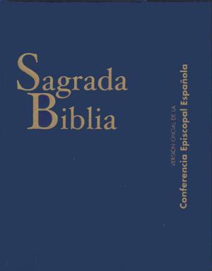 Libro Sagrada Biblia. Popular rustica azul: Versión oficial de la Conferencia Episcopal Española: