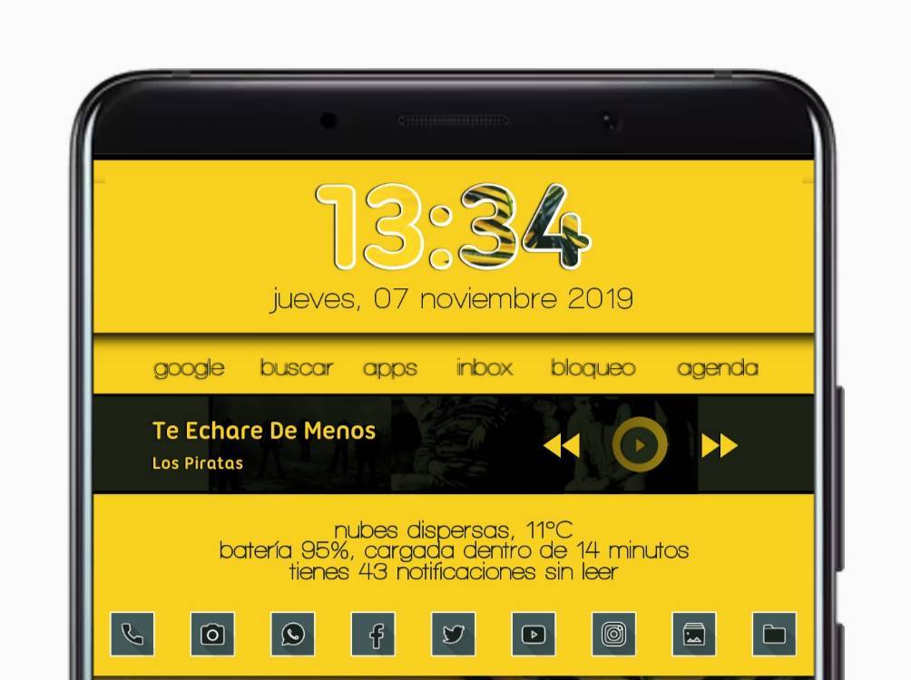 Social Widget KWGT Alaia
