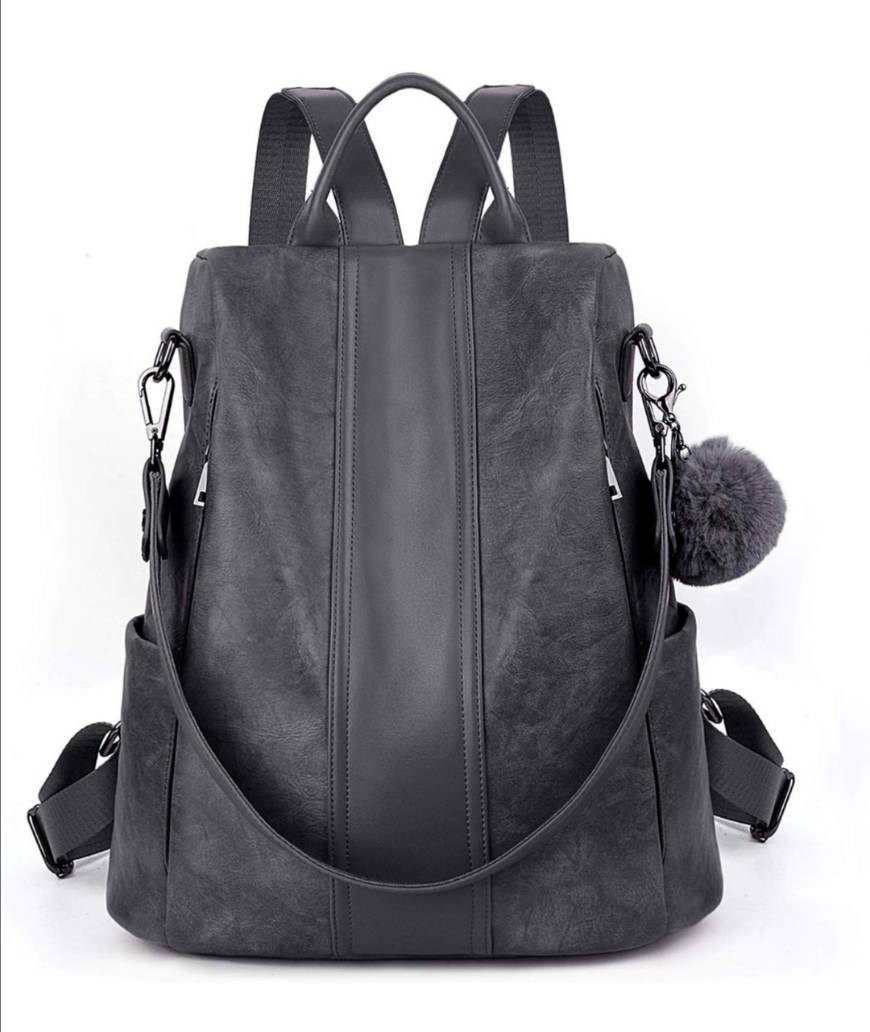 Product UTO Bolso Mochila de Mujer Bolsa de Hombro Cuero Sintético Convertible Cremallera