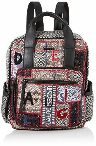 Social Desigual 19WAKA35 - Bolso mochila de Sintético Mujer 34.5x12x28.5 cm