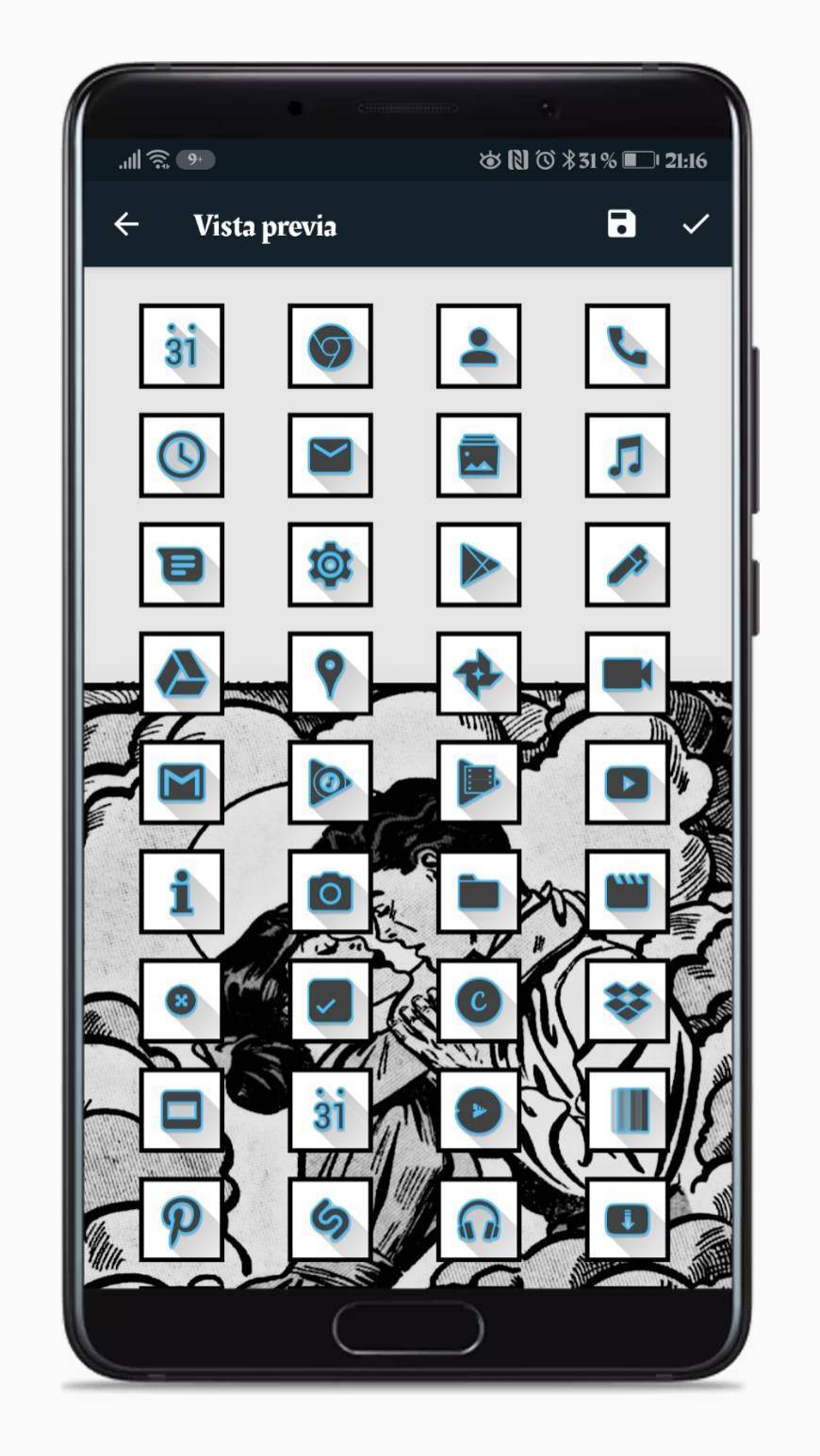 Iconos Basic White-Blue actualizada