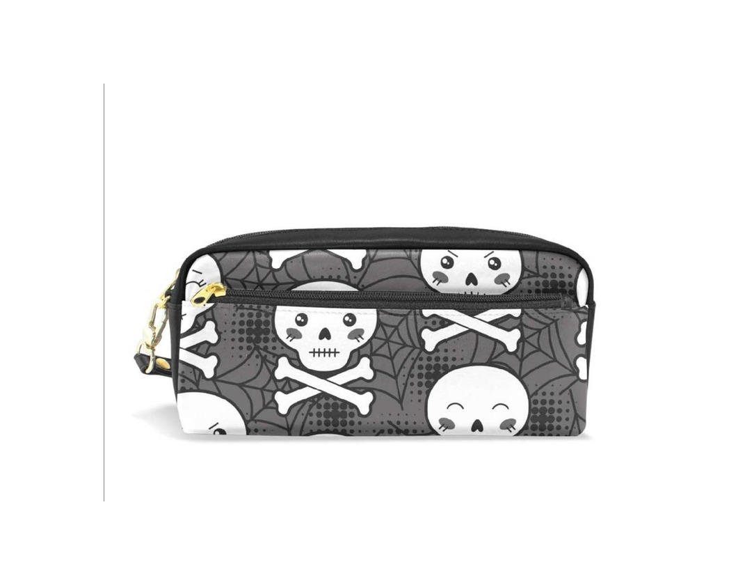 Social ISAOA - Estuche para lápices con diseño de calaveras