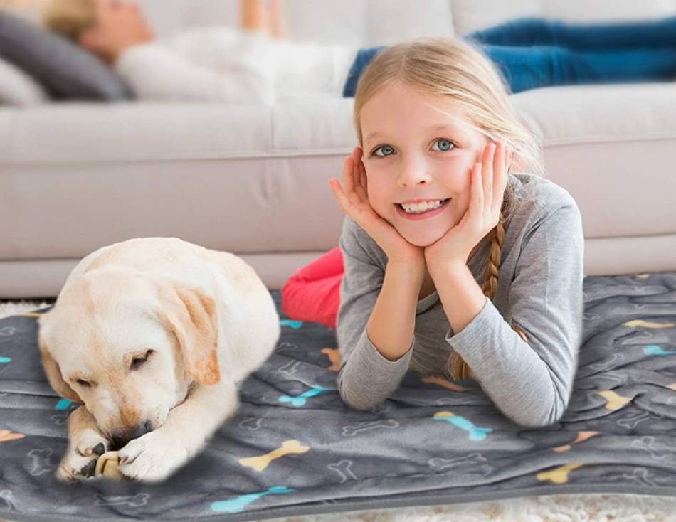 Lugares ALLISANDRO Manta Suave de Microfibra Mantas de Suave Felpa para Perros Gatos