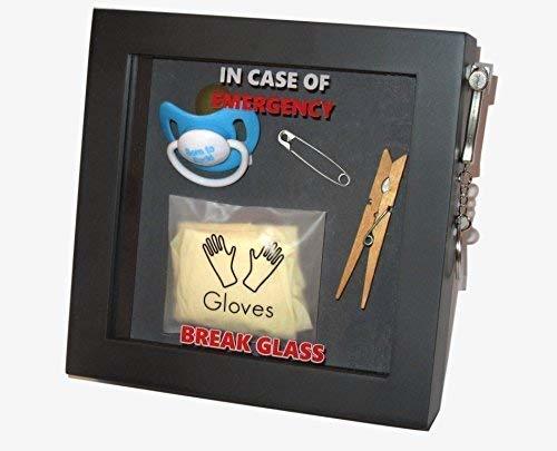 Social Nuevo Padre presente caja de regalo de emergencia. Diversión Novedad presentación 3d