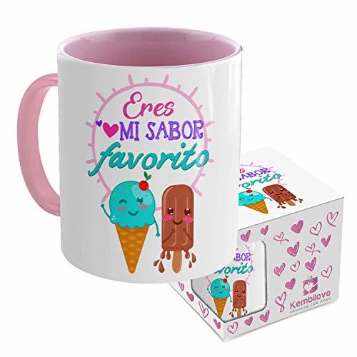 Home Kembilove Taza Graciosa Pareja - Taza de Desayuno Eres mi Sabor Favorito