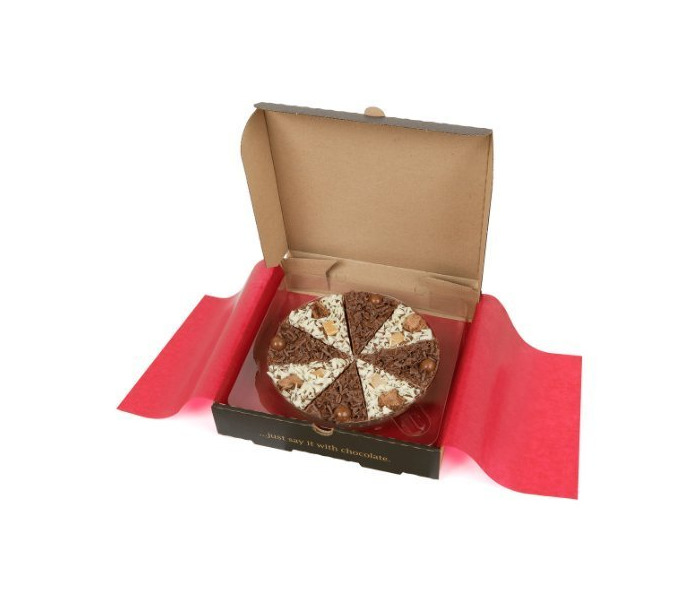 Home Gourmet Chocolate 7" Pizza Belgian Chocolate Double Delight 7" Chocolate Pizza by