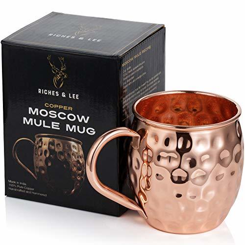 Social Riches & Lee Taza Moscow Mule Hecha de Cobre x 1