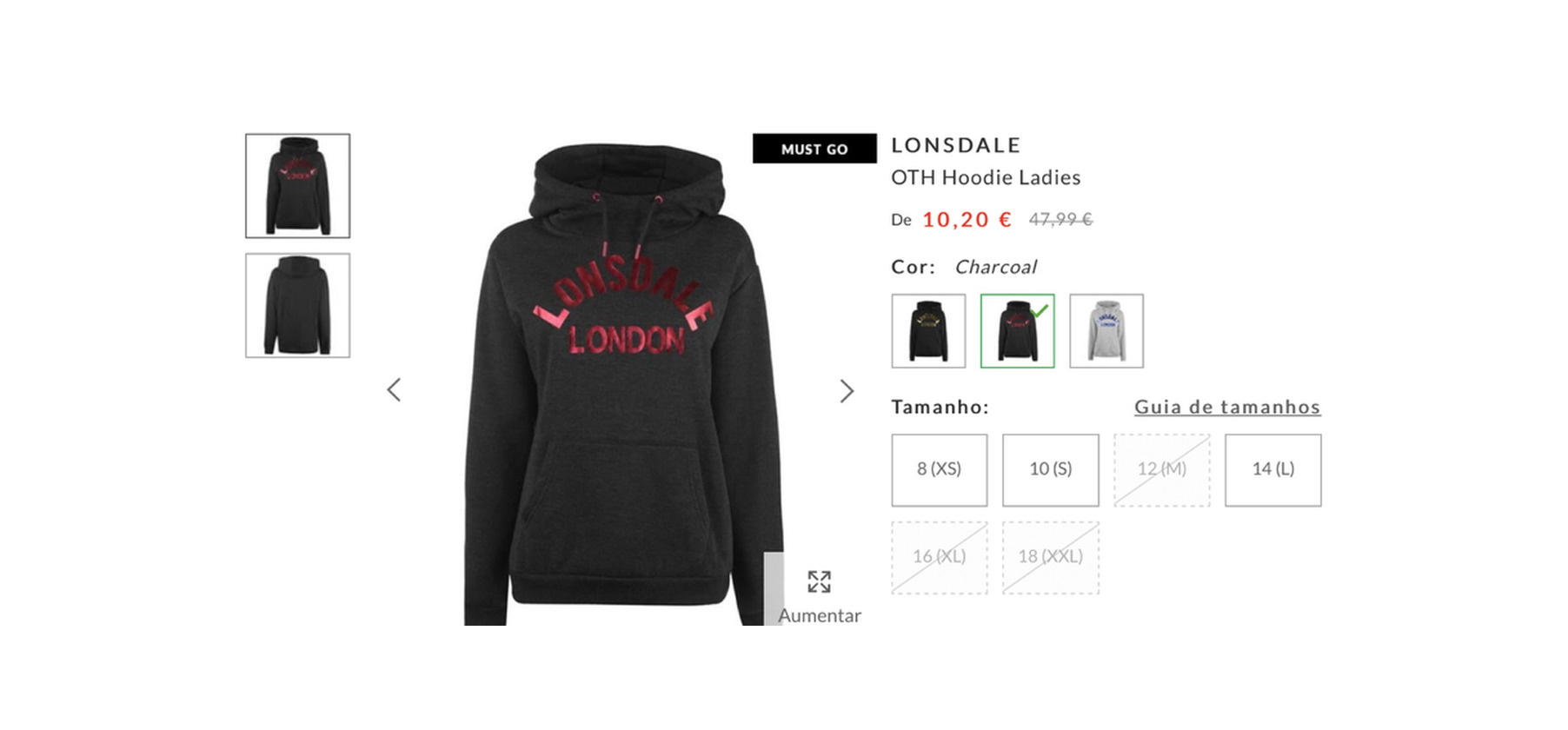 Productos Lonsdale hoodie woman