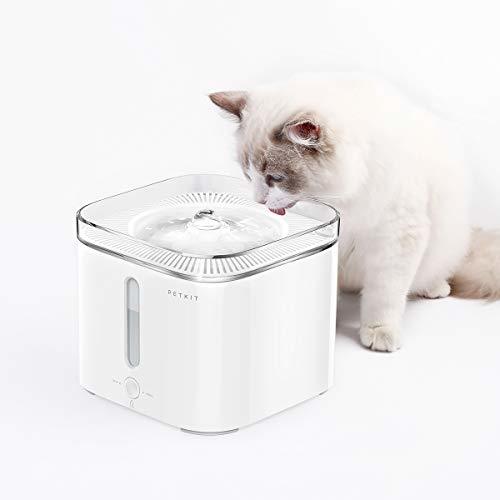 Lugar PETKIT Fuentes para Gatos -Anti Burn out/Super Quiet/Alarma de Escasez de Agua/Alarma