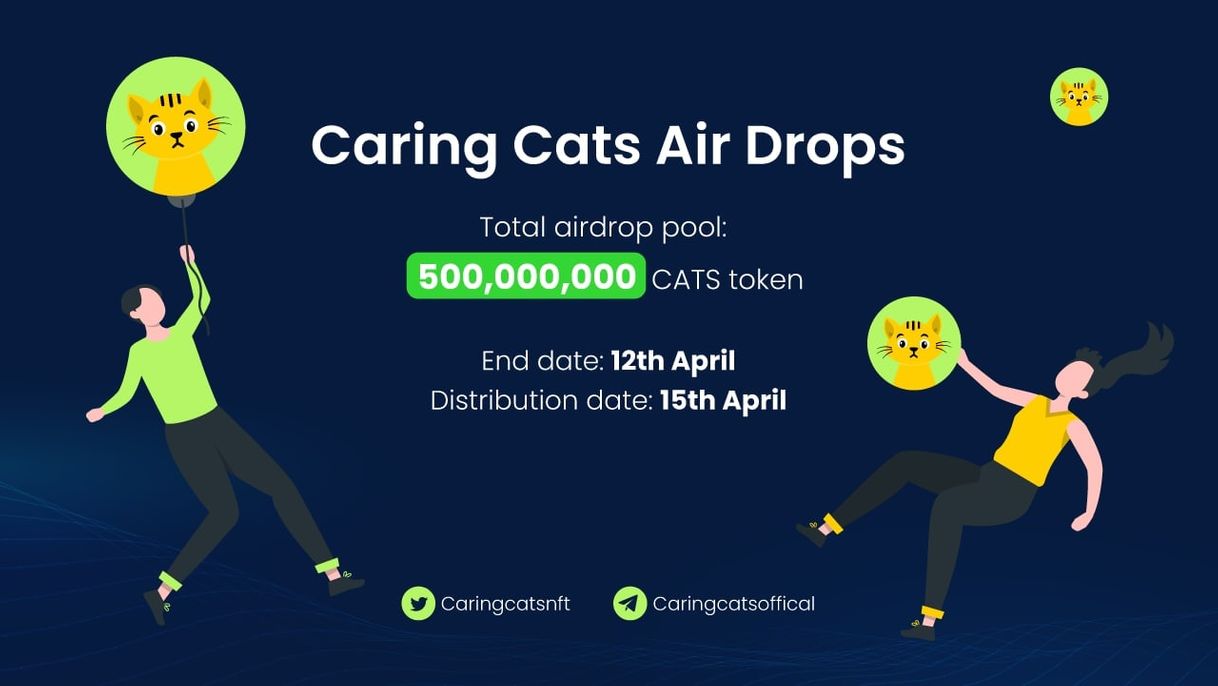 Moda New Airdrop ⭕ Caring cats ⭕