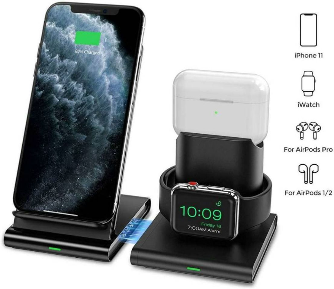 Moda Seneo Wireless Charger, 3 in 1 Wireless Charging Station 