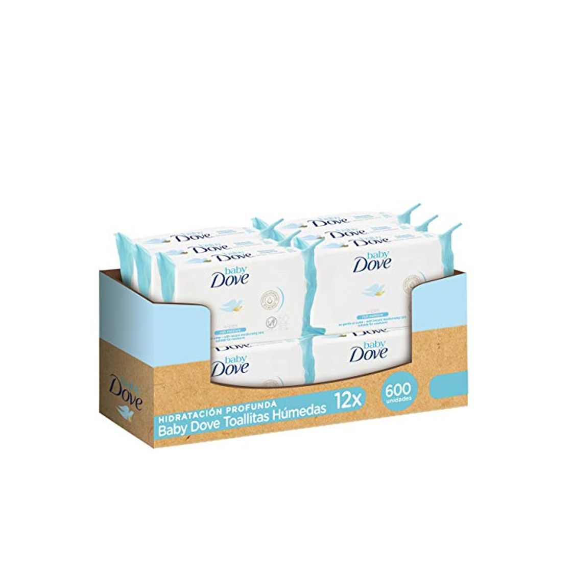 Belleza Baby Dove Toallitas Hidratación Profunda - Pack de 3 x 4 x