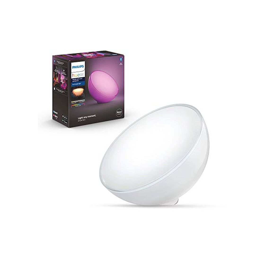 Social Philips Hue Go - Lámpara de mesa LED inteligente con conexión inalámbrica