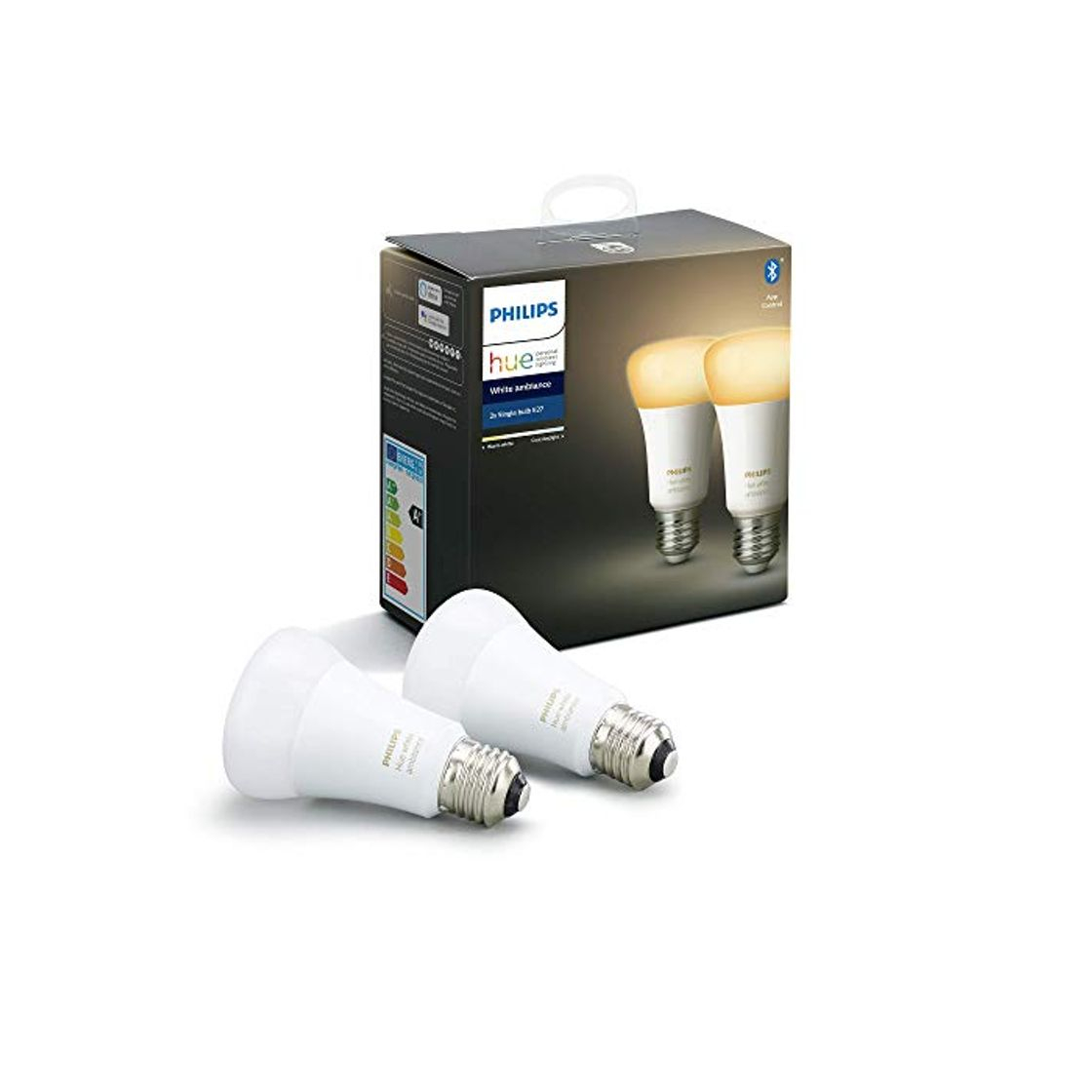 Social Philips Hue White Ambiance Pack 2 bombillas LED inteligentes E27