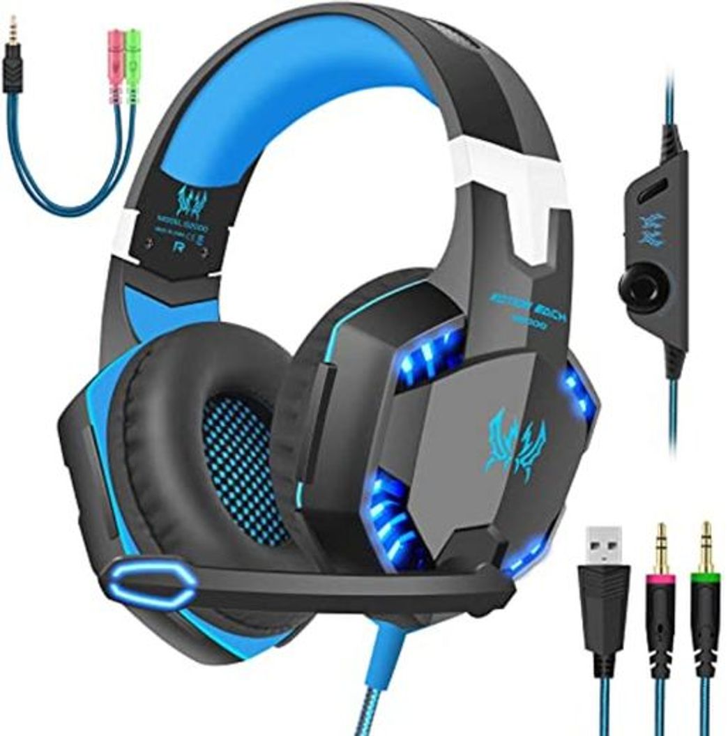 Moda Auscultadores Gaming KLACK® Universal (Over Ear - Azul)