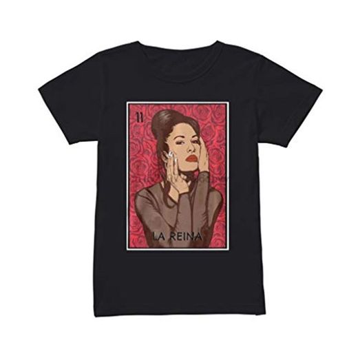La Reina Selena Quintanilla Camiseta Estampada de algodón para Hombre