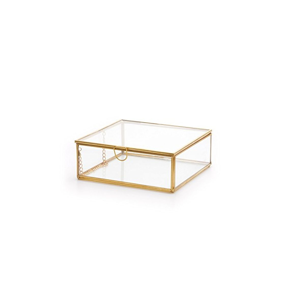 Product Black Velvet Studio Caja Deco Joyero Terrario Retro Metal Dorado Laton Color