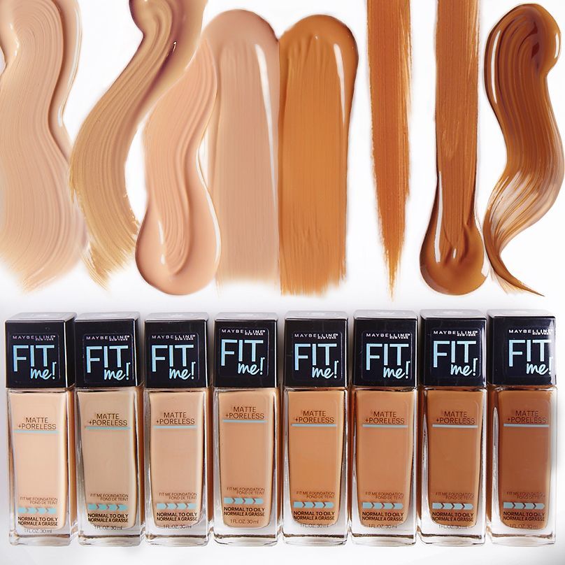 Fashion Maybelline Fit Me Matte + Poreless Liquid Foundation Makeup ...