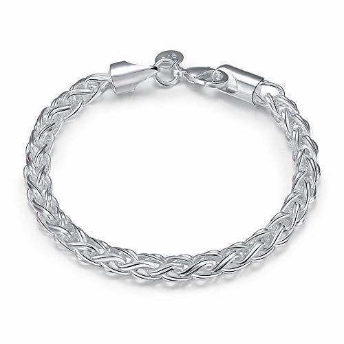 braceletwly 1S925 Pulseras de Plata esterlina Bileklik Bizuteria Jewelry Kehribar para Mujeres