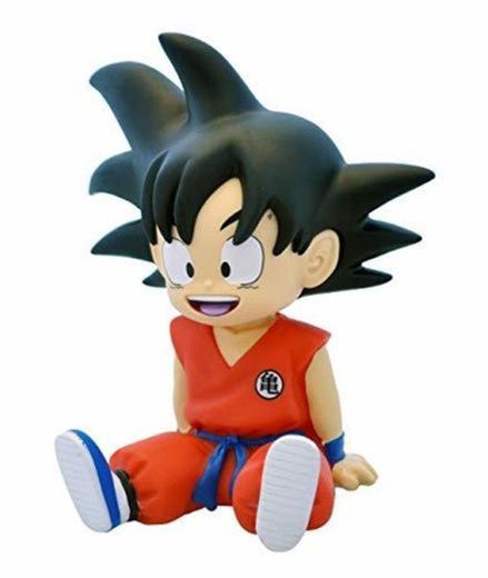 DragonPro Goku Sentado Mini Hucha 13,5 cm PVC Dragon Ball, Multicolor