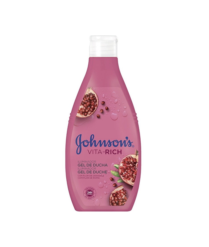 Belleza Johnson's Vita-Rich - Gel de ducha iluminador con extracto de Granada