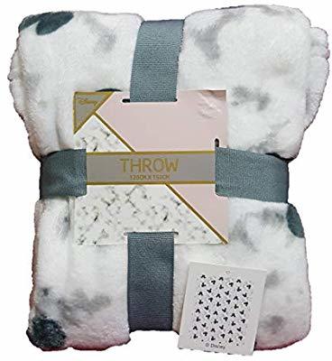 Social Primark Soft® Flor Throw Blanket Mocha Azul carbón Morado Terracotta Peach 120