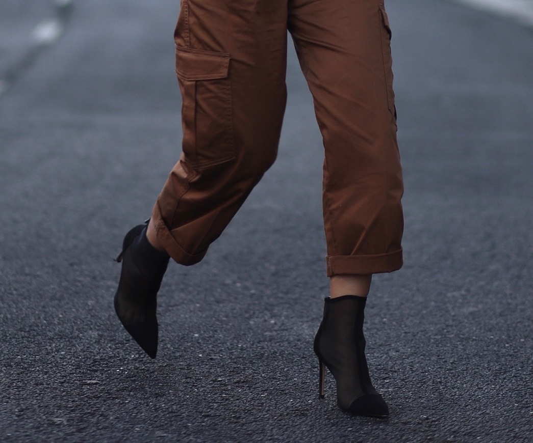 Social Mesh ankle boots 