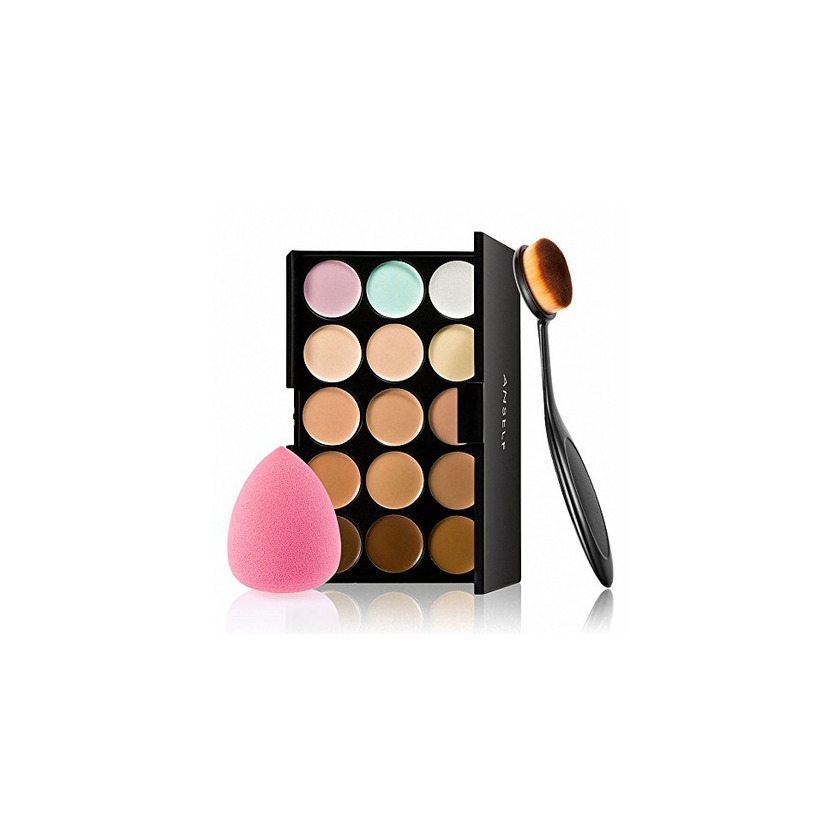 Social Anself - Set de Paleta de Corrector de Maquillaje 15 Colores
