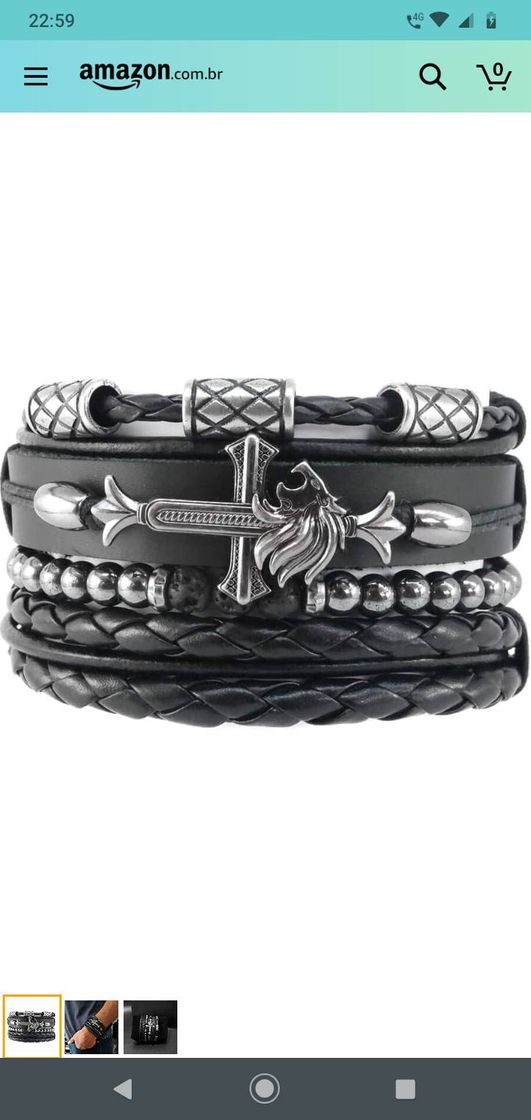 Fashion Bracelete masculino