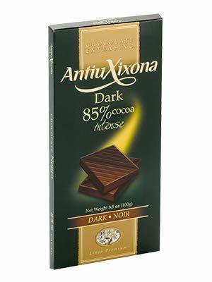 Productos Pack 4 Tabletas Chocolate de 120g marca Antiu Xixona. Chocolate cacao 85%