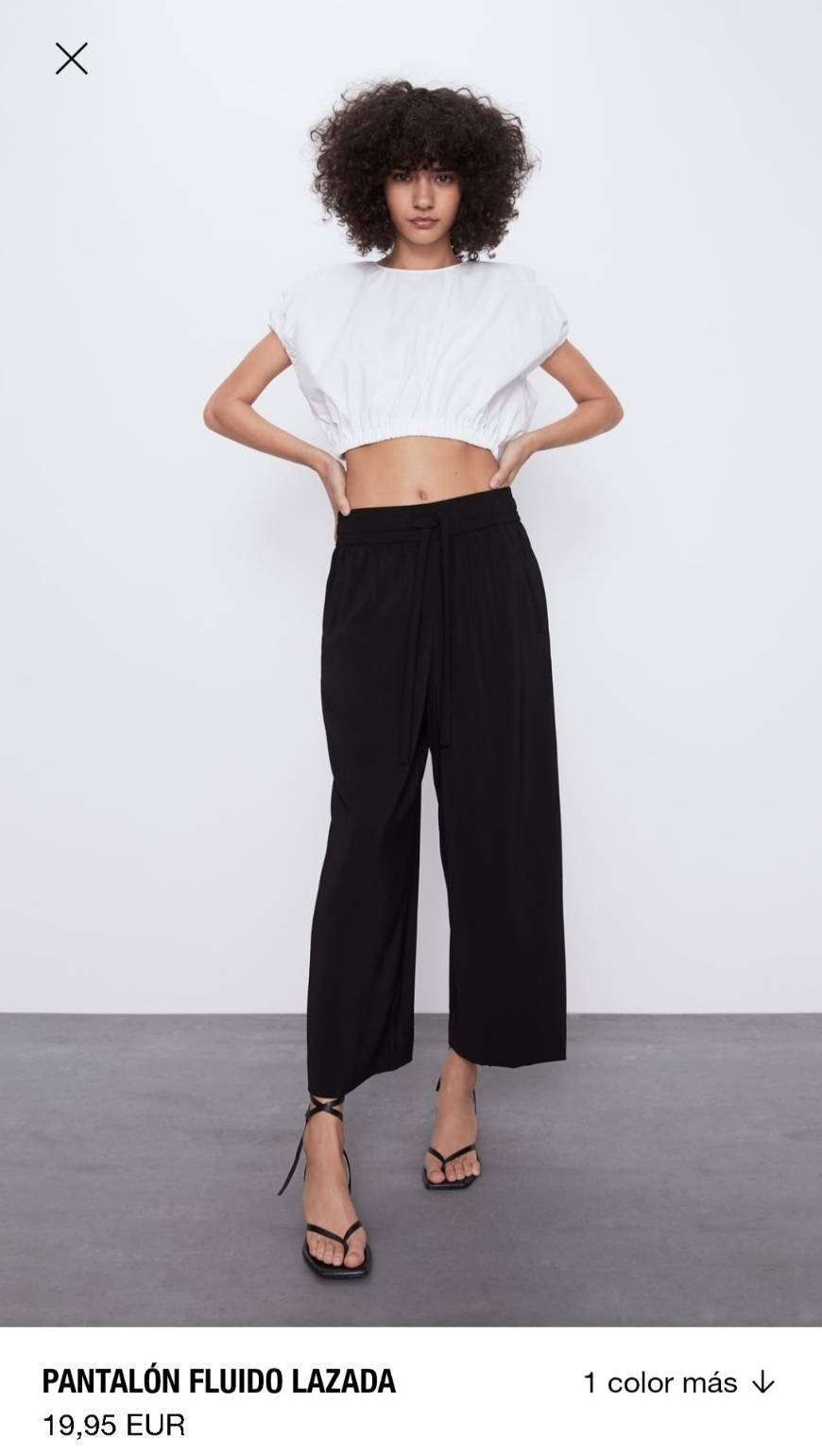 Moda Pantalón fluido lazada