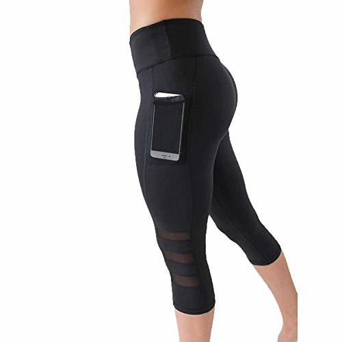 Lugar Luckyjun New High Waist Elastic Women Mesh Leggings Pants Black Sexy Fitness