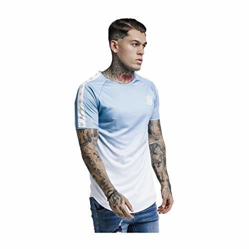 Fashion SIKSIL Camiseta BLUESKAY Raglan Fade Gym tee