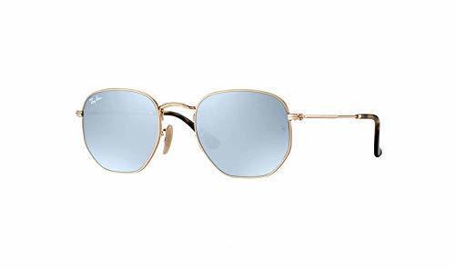 Moda Ray-Ban Hexagonal Flat Lenses Gafas de sol, Oro