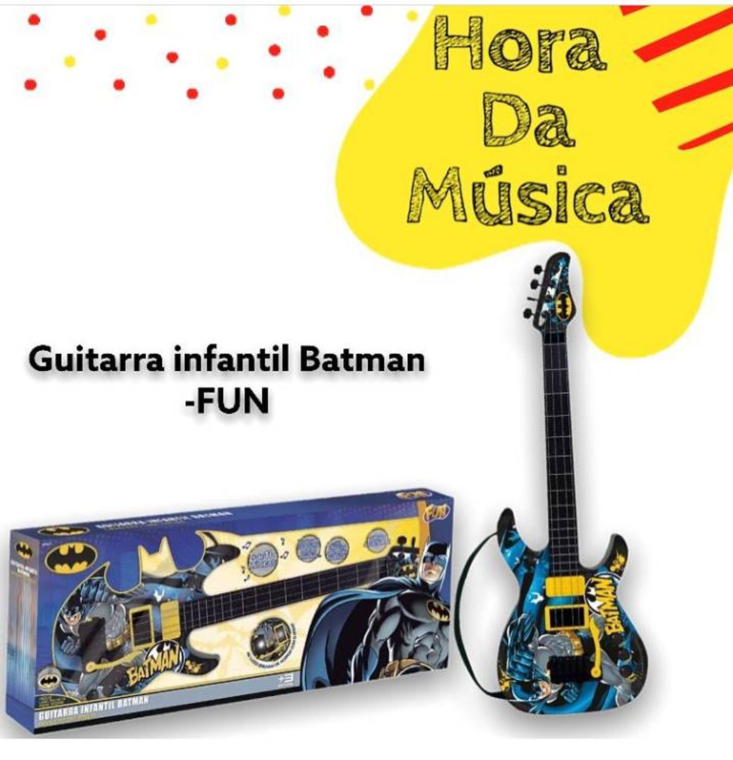 Fashion Guitarra muito legal. Dá pra criançada se divertir de boa.