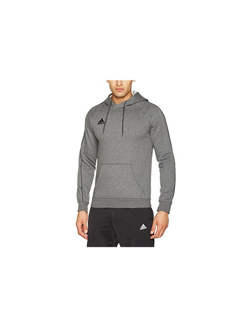 Social Adidas Core18 Hoody Sudadera con Capucha, Hombre, Gris