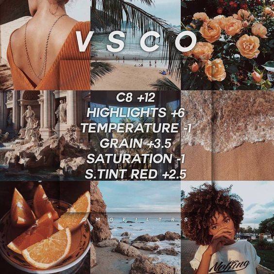 Edição/App: VSCO