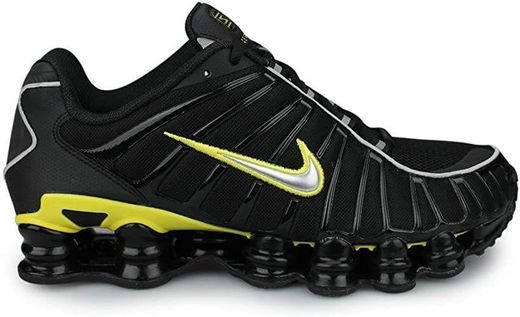Social Nike Schuhe Shox TL Black-Metallic Silver-Dynamic Yellow