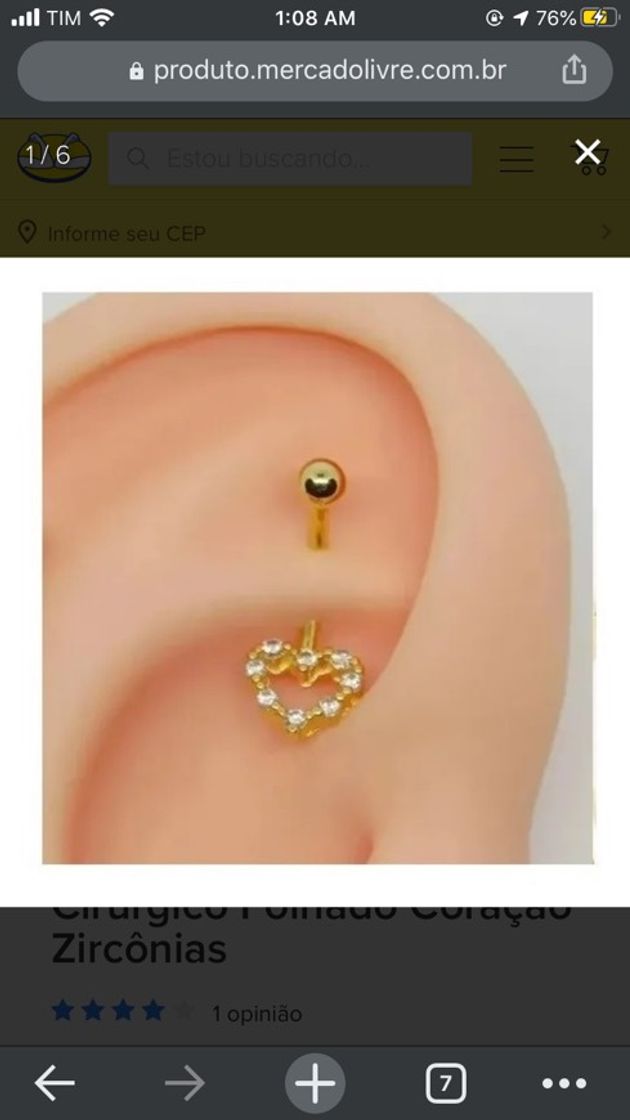 Fashion Piercing da ORELHA (rook)