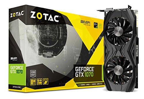 Lugares Zotac GeForce GTX 1070 AMP Core Edition GeForce GTX 1070 8GB GDDR5