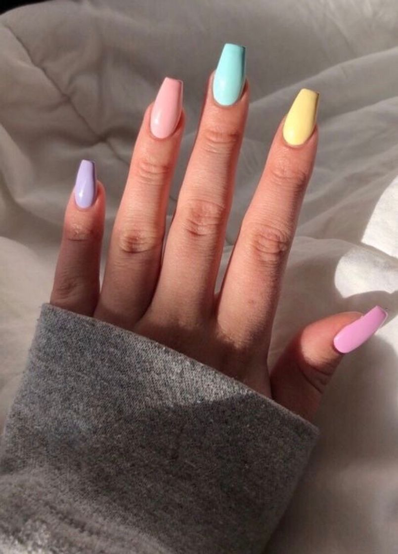 Moda Unhas candy colors 💅🏻