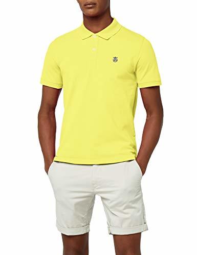 Moda SELECTED HOMME Shharo Ss Embroidery Polo Noos, Camiseta Polo Hombre, Amarillo