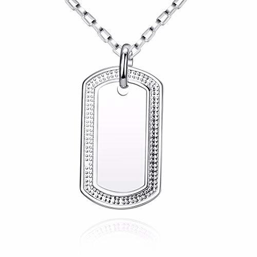 Product Inveroo Protección De Los Hombres Define Identificación Collares Colgantes 925 Plata Esterlina