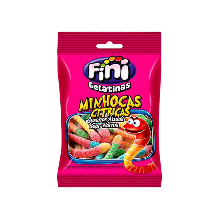 Productos Bala de Gelatina Minhocas Cítrica 100g