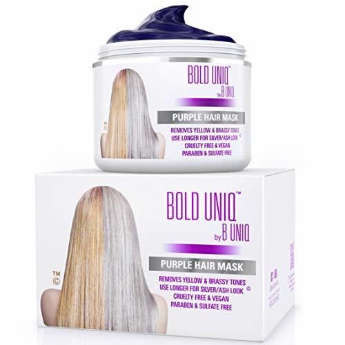 Social Mascarilla de Pelo Morado-Matizador para Cabello Rubio y Gris - para Tintes